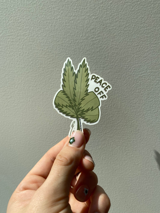 Peace Off Sticker
